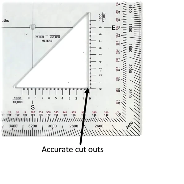Military Map Protractor for Land Navigation