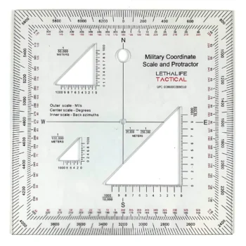 Military Map Protractor for Land Navigation