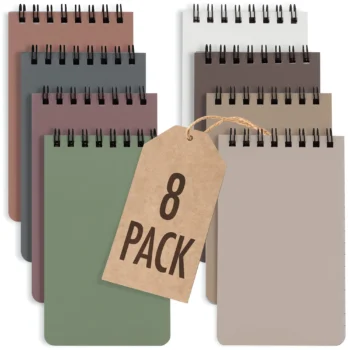 Mini spiral pocket notebooks set