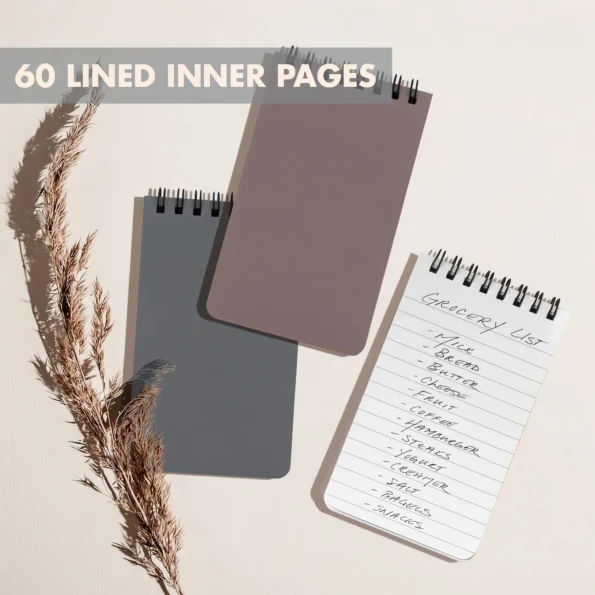 Mini spiral pocket notebooks set