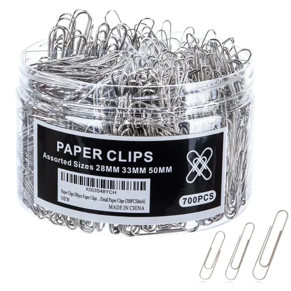 Paper clips assorted sizes