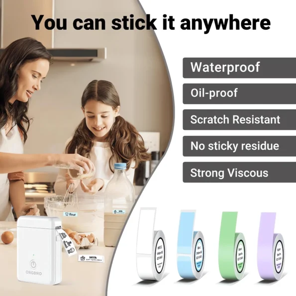 Portable bluetooth label maker