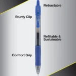 Premium Gel Roller Pens Fine Point Refillable (6)