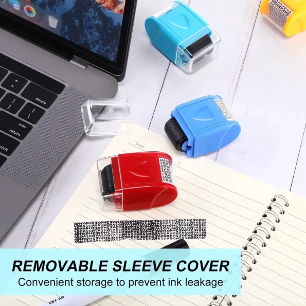 Privacy protection roller stamp