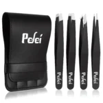 Professional Stainless Steel Eyebrow Tweezers Set