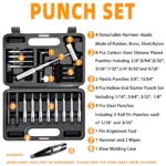 Punch set with bench block (4)