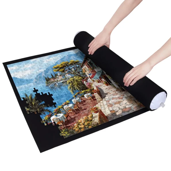 Puzzle Mat Roll Up with Drawstring Storage Bag