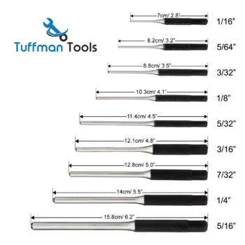Roll pin punch set for gunsmithing