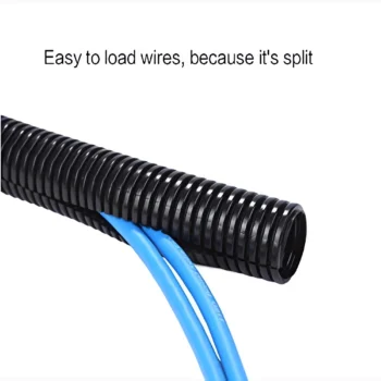 Split wire loom tubing for cable protection