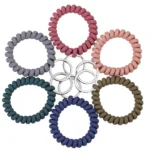 Stretchable Wristband Keychain Coil Bracelet (1)