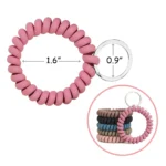 Stretchable Wristband Keychain Coil Bracelet (1)