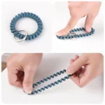 Stretchable Wristband Keychain Coil Bracelet (1)