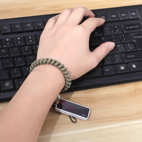 Stretchable Wristband Keychain Coil Bracelet