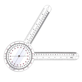 Transparent orthopedic angle ruler