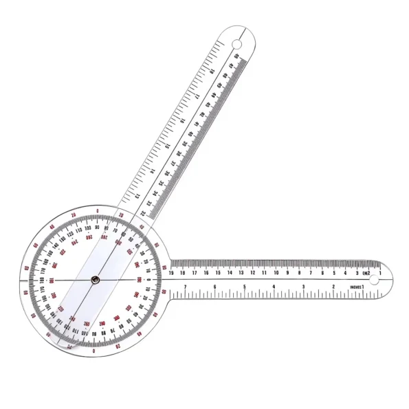 Transparent orthopedic angle ruler