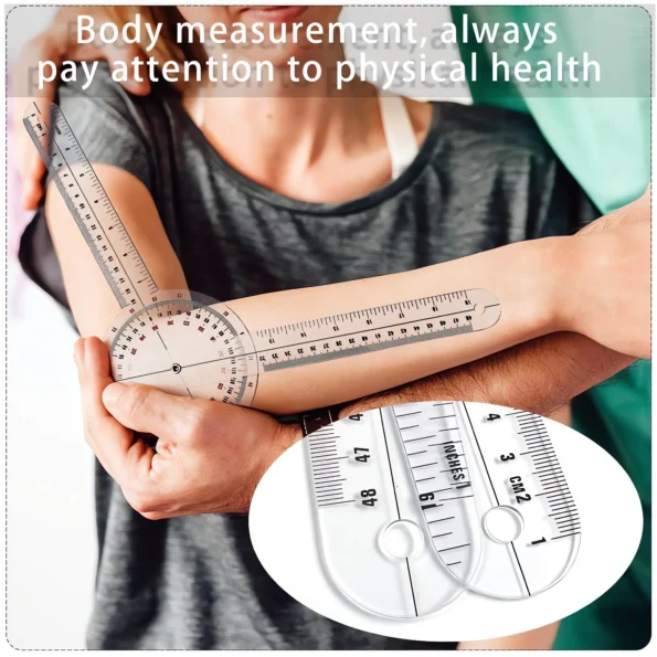 Transparent orthopedic angle ruler