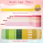 Washi tape set for crafts and journals. (6)