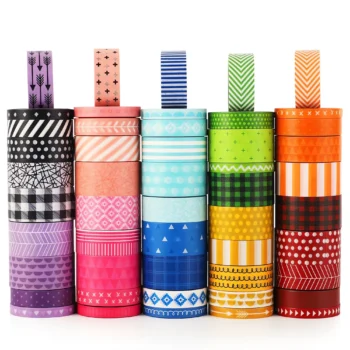 Washi tape set for crafts and journals.