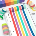 Washi tape set for journaling and crafts (1)