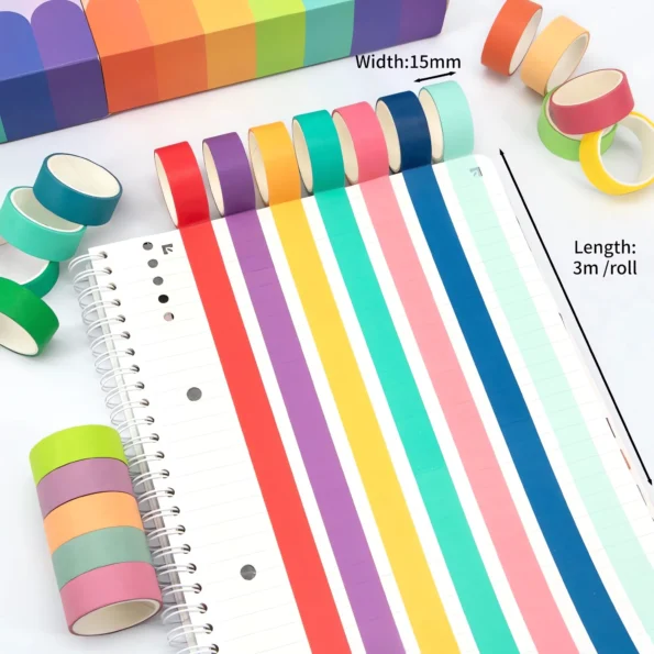 Washi tape set for journaling and crafts