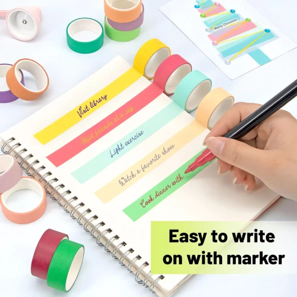 Washi tape set for journaling and crafts
