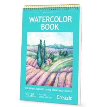 Watercolor paper pad spiral bound