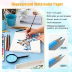 Watercolor paper pad spiral bound (1)