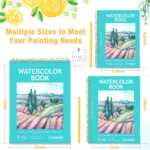 Watercolor paper pad spiral bound (1)