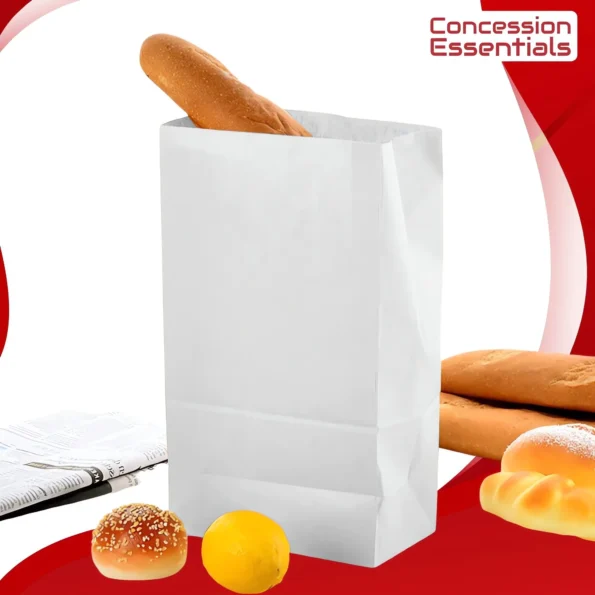 White paper lunch bags pack