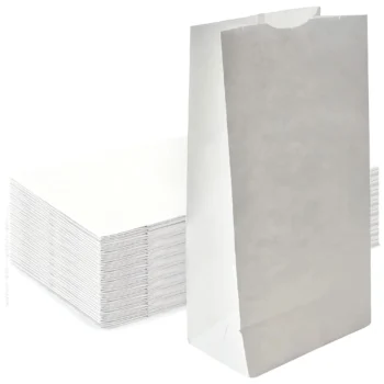 White paper lunch bags pack