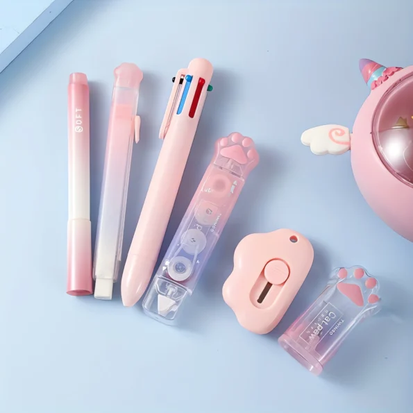 183-Cat Paw Stationery Gift Set-lse