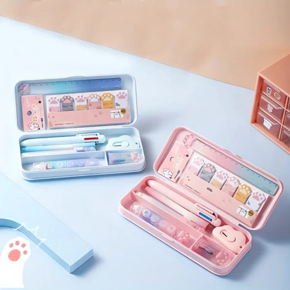 183-Cat Paw Stationery Gift Set-lse