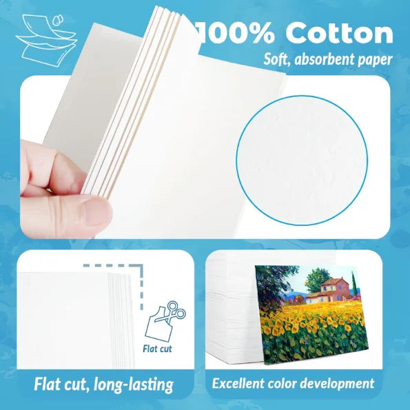 195-cold press watercolor paper pad-500 Pcs