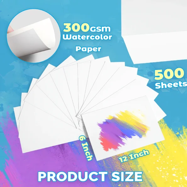195-cold press watercolor paper pad-500 Pcs