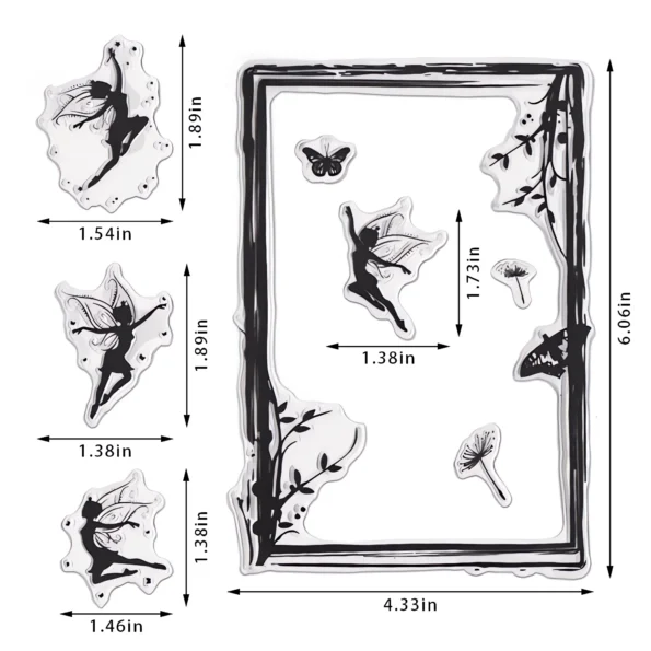 196-fairy clear stamps for card making
