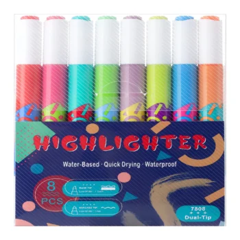 7808-Dual Tip Highlighter Pen Set
