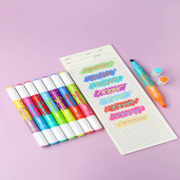 7808-Dual Tip Highlighter Pen Set