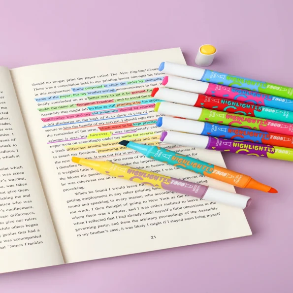 7808-Dual Tip Highlighter Pen Set