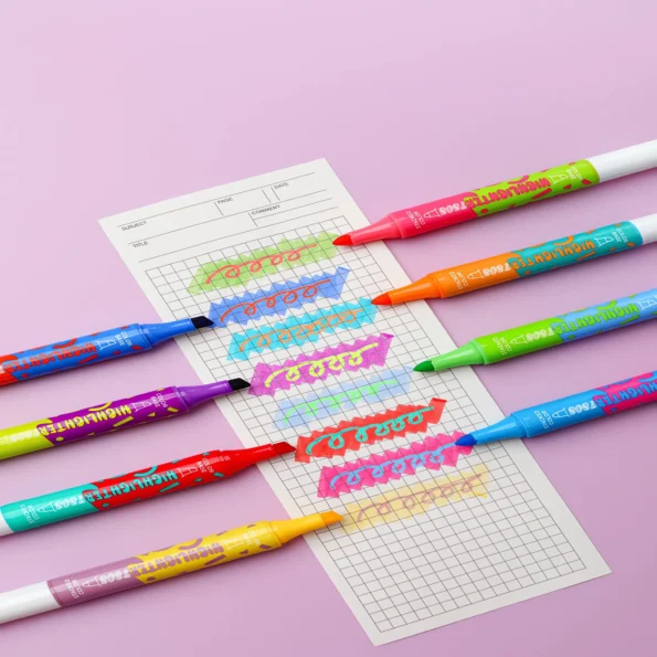 7808-Dual Tip Highlighter Pen Set