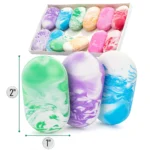 Marble Pencil Erasers for School and Office Use (1)