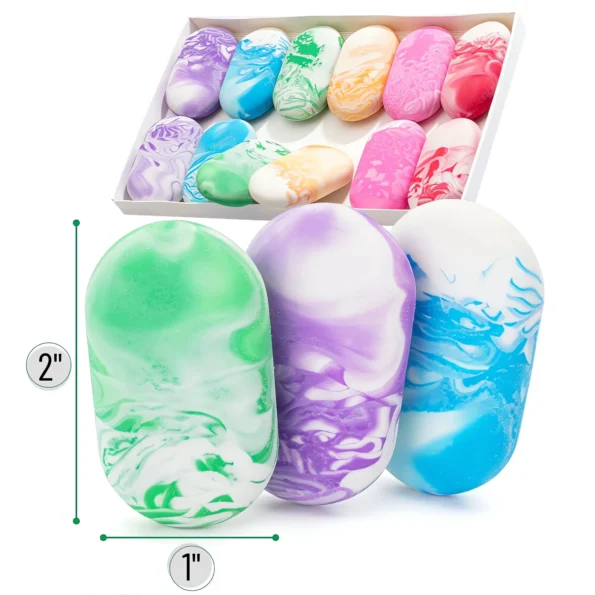 Marble Pencil Erasers for School and Office Use