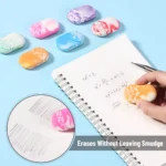 Marble Pencil Erasers for School and Office Use (1)
