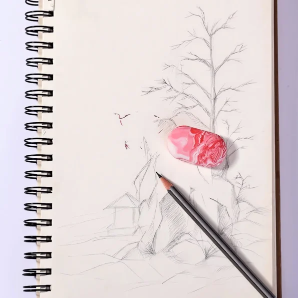 Marble Pencil Erasers for School and Office Use