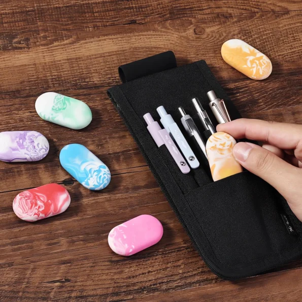 Marble Pencil Erasers for School and Office Use