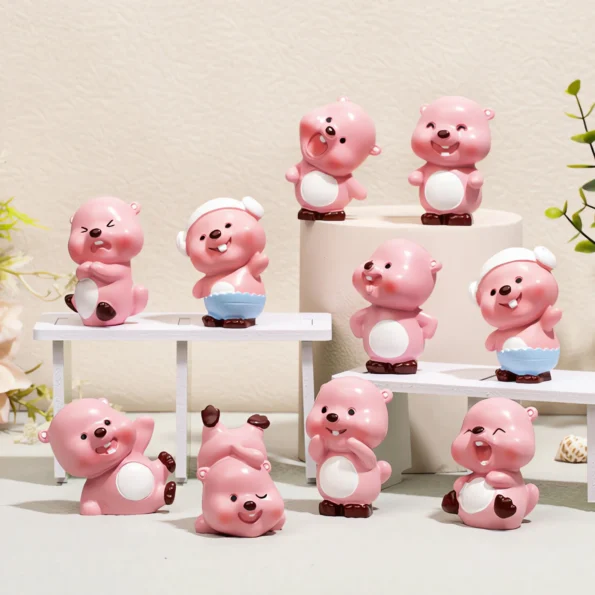 Pink beaver blind box doll