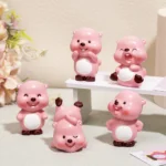 Pink beaver blind box doll (2)