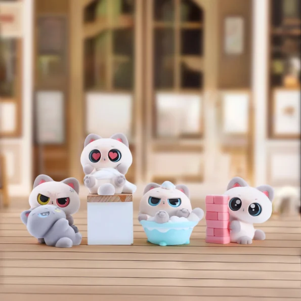 flocking Siamese cat blind box