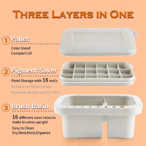 203-multi-use paint brush basin with palette