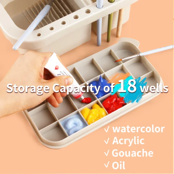 203-multi-use paint brush basin with palette