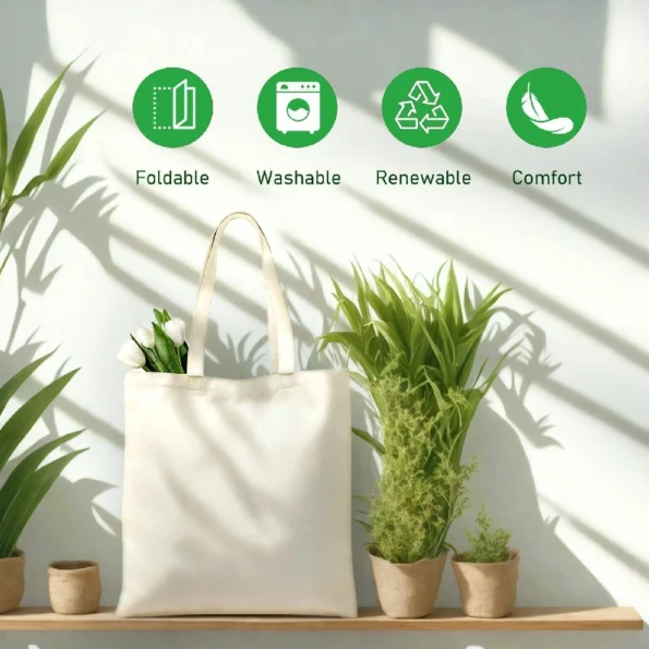 212-canvas tote bag reusable eco friendly